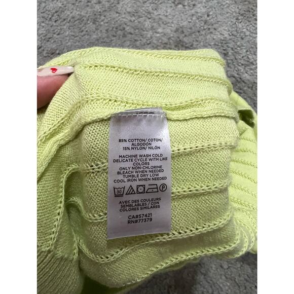Ann Taylor Bright Green Short Sleeve Sweater NWT - Picture 9 of 12